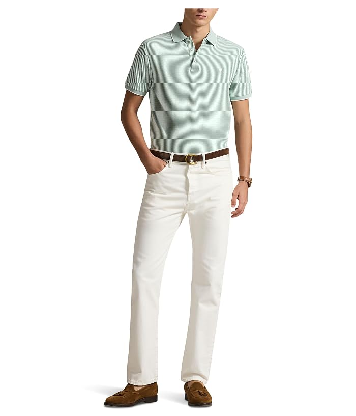 Polo Ralph Lauren Custom Slim Striped Stretch Mesh Polo - Image 2