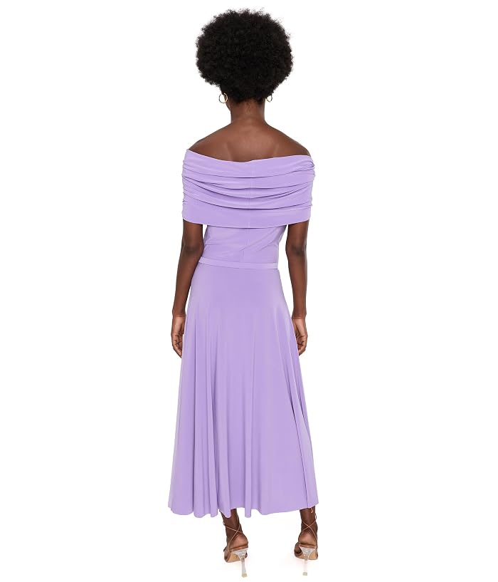Norma Kamali Sleeveless Cowl Neck Hooded Flared Dress to Midcal - Image 4