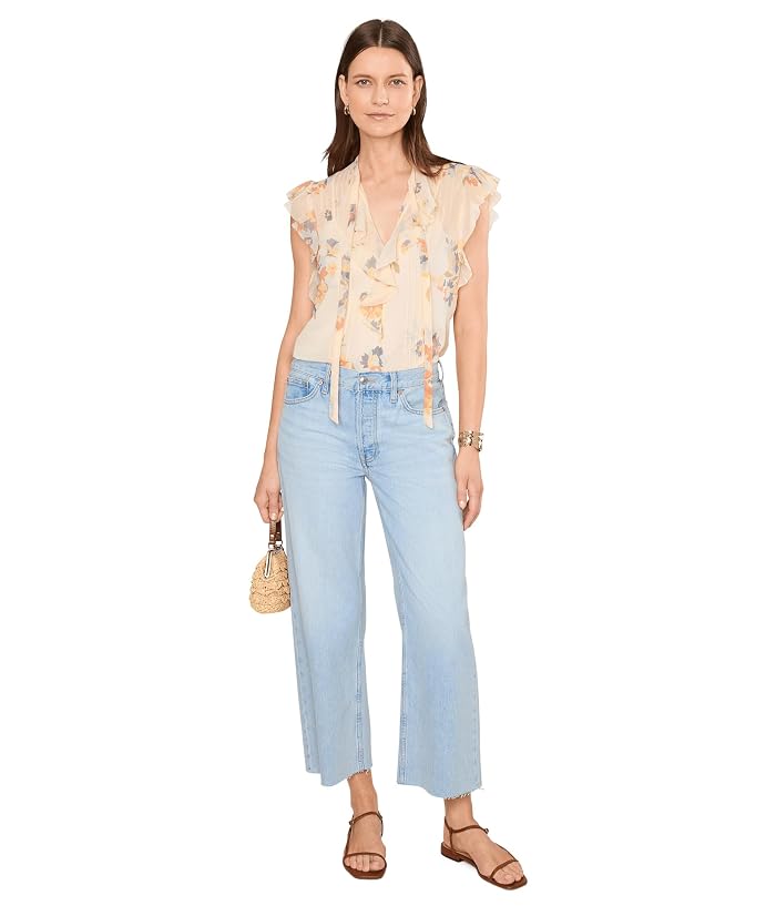 Lauren Ralph Lauren Floral Pintucked Tie Neck Blouse - Image 2