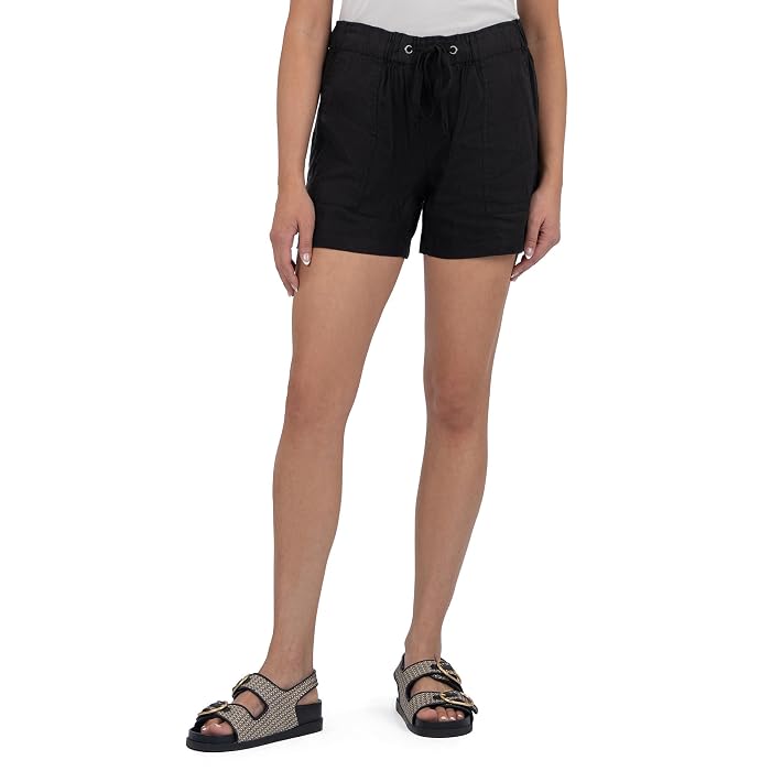 KUT from the Kloth Katana-Drawstring Shorts with Porkchop Pockets