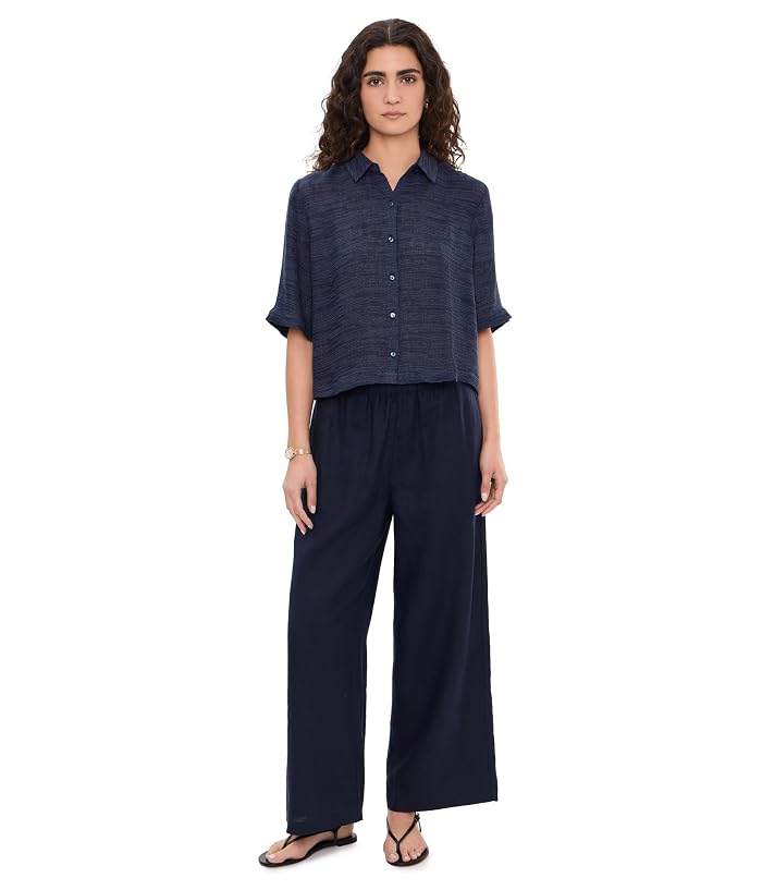 Eileen Fisher Linen Gauze Strata Classic Collar Shirt - Image 2
