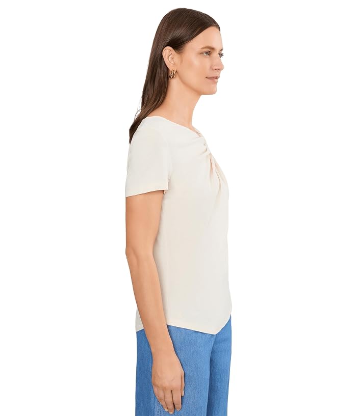 Lauren Ralph Lauren Twist-Neck Cotton Jersey Tee - Image 3