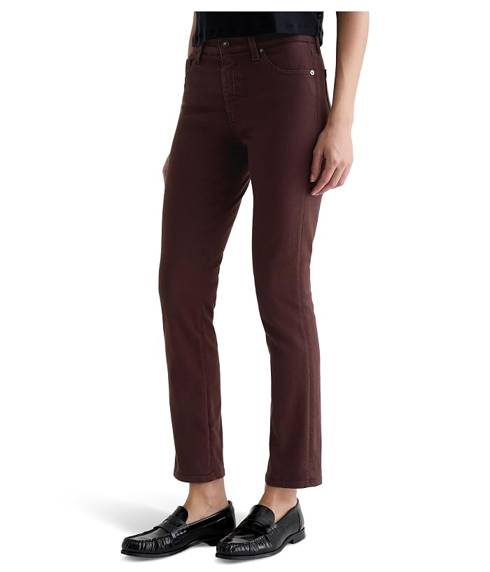 AG Jeans Mari Mid Rise Slim Straight Jean In Coffee Bean - Image 2