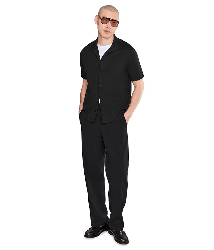 Vince Mesh Knit Short Sleeve Cabana Shirt - Image 2