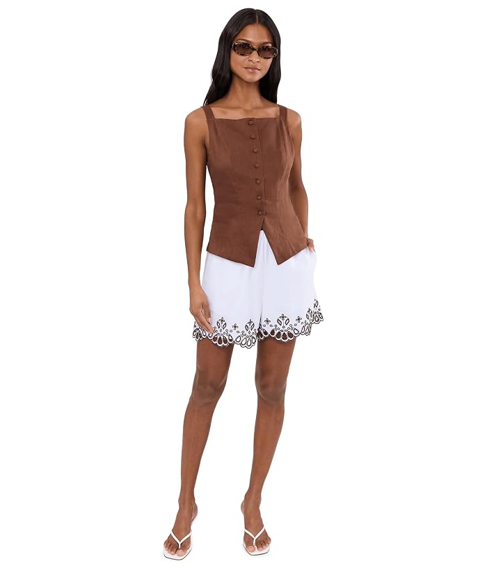 Madewell Embroidered Pull-On Shorts in Poplin - Image 2