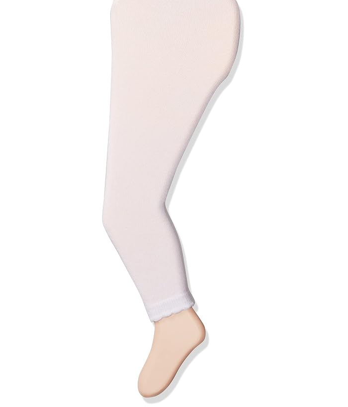 Jefferies Socks Girls' Baby Cotton Footless Tights with Scalloped Edge - Image 2