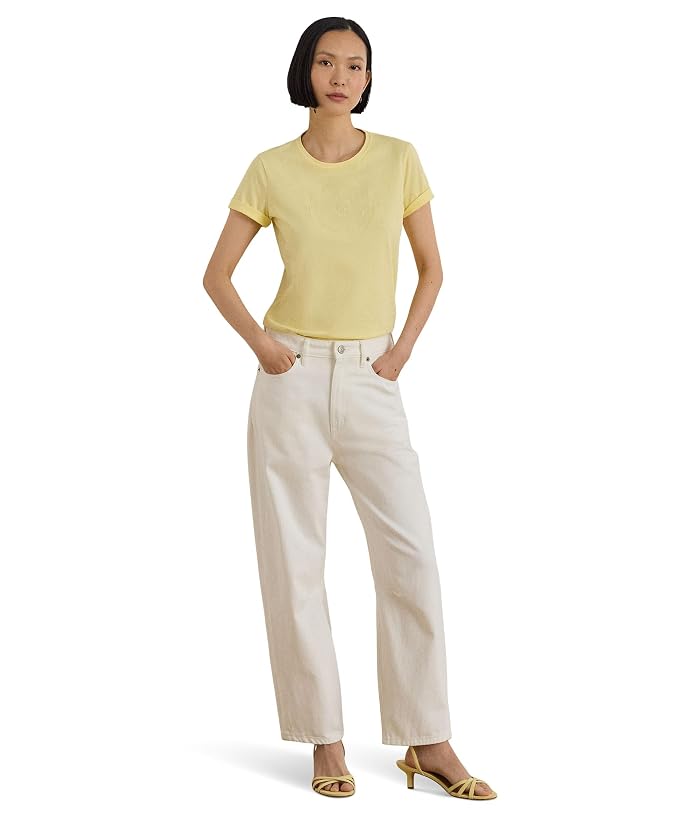 Lauren Ralph Lauren Embroidered-crest Cotton Jersey Tee - Image 2