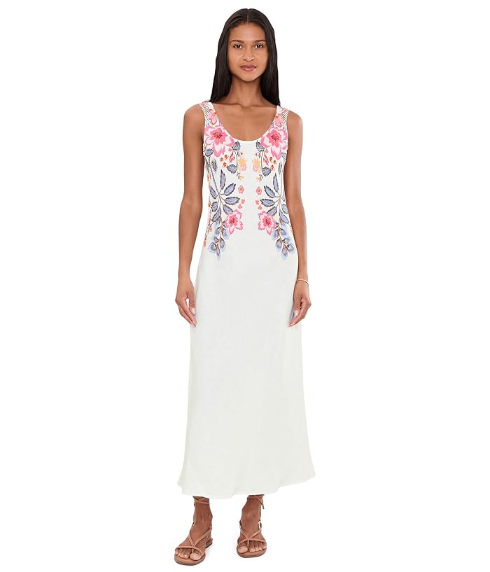 Johnny Was Linen Bias Tank Dress