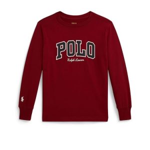 Polo Ralph Lauren Kids Logo Cotton Long Sleeve Tee (Toddler/Little Kid)
