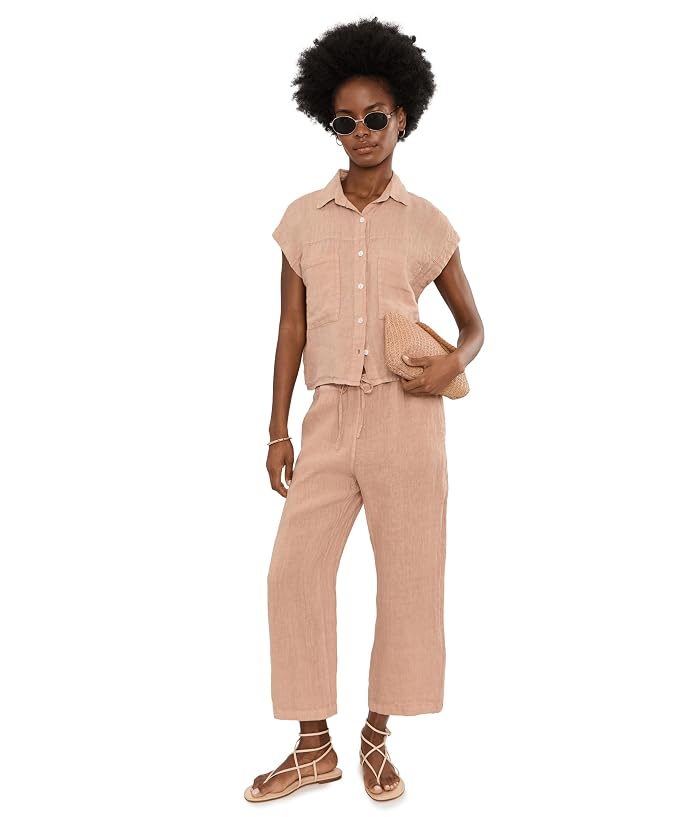 Elliott Lauren At Ease, Button Front Sleeveless Shirt with Patch Pocket - Image 2