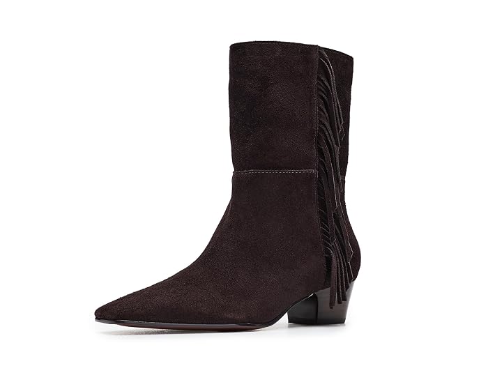 Madewell The Lexie Fringed Ankle Boot in Suede