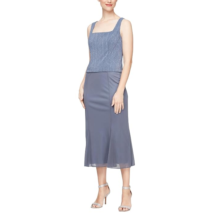 Alex Evenings Tea Length Jacket Dress - Image 3