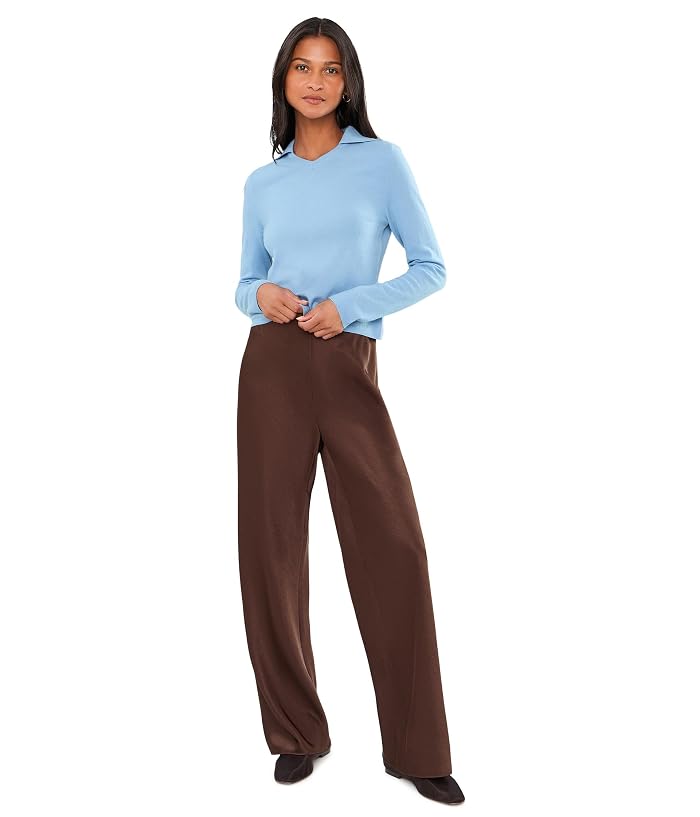 Vince High V-Neck Polo Long Sleeve - Image 2