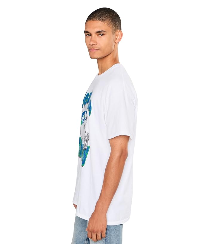 Junk Food Clothing NFL Seattle Seahawks Throwback Helmet Tee - Image 3