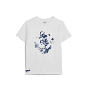 Polo Ralph Lauren Kids Anchor-Print Cotton Jersey Tee (Toddler/Little Kid)