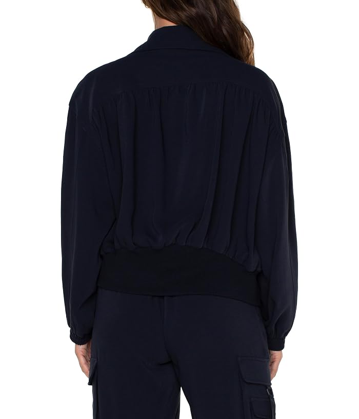 Liverpool Los Angeles Zip Up Dolman Sleeve Matte Sateen Jacket - Image 2