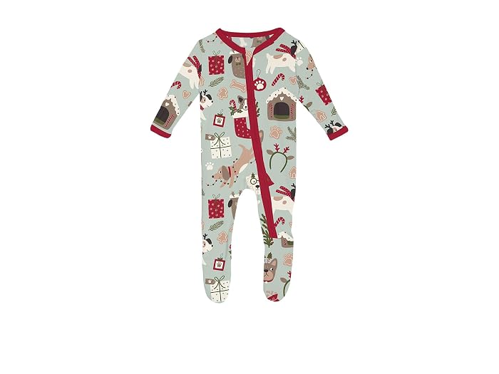 Kickee Pants Kids Print Footie with 2 Way Zipper (Infant)