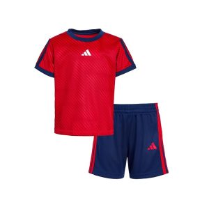 adidas Kids All Over Print Soccer Top Shorts Set (Infant)