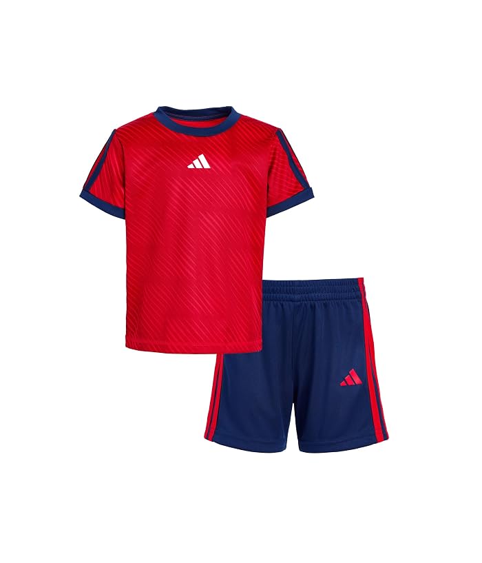 adidas Kids All Over Print Soccer Top Shorts Set (Infant)