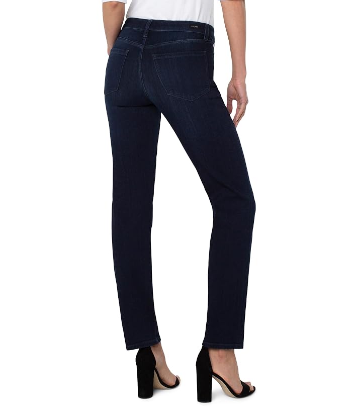 Liverpool Los Angeles Petite Kennedy Straight Mid-Rise Silky Soft Dual FX Denim - Image 2