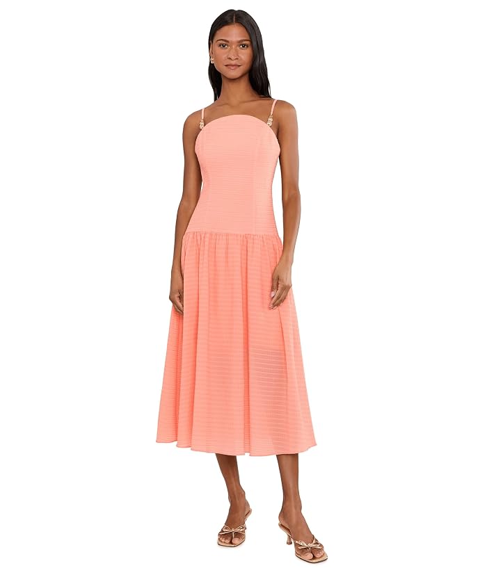Adrianna Papell Seersucker Midi Dress - Image 2