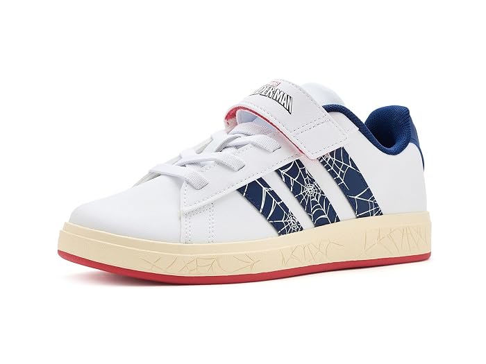 adidas Kids Marvel Grand Court Elastic Lace & Strap (Little Kid/Big Kid)