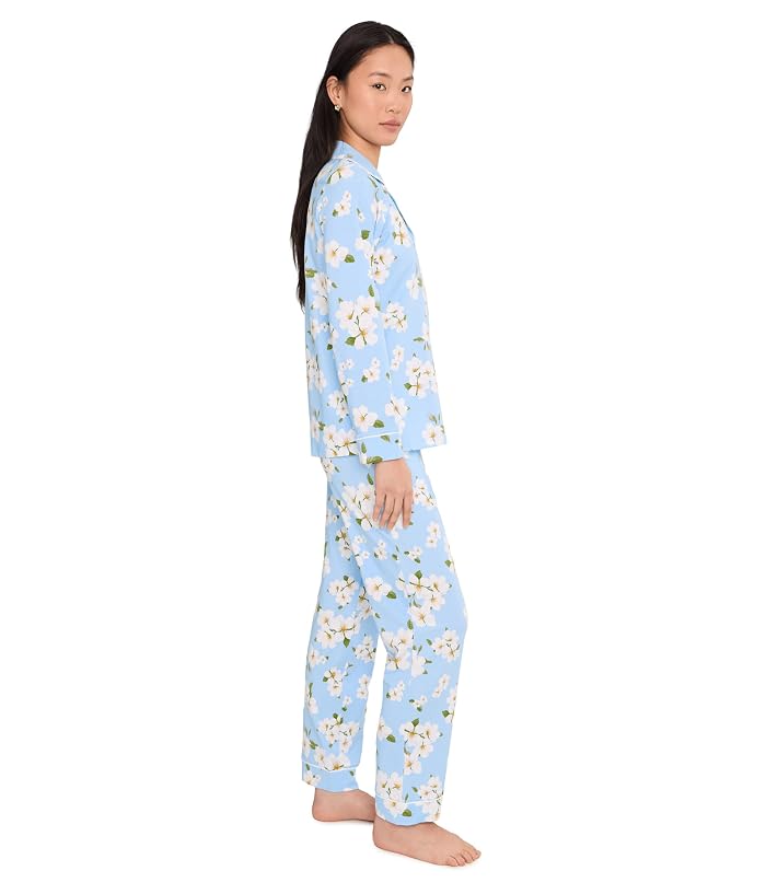 Bedhead PJs Petite Long Sleeve Classic Cotton Knit Pajama Set - Image 3