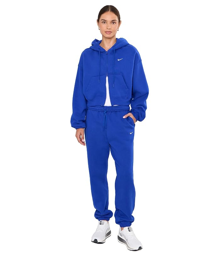 Nike Studio Fleece Midweight High-Rise Oversized Cuffed Pants - Image 2