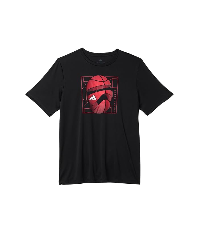 adidas Kids Poly Athlete Tee (Big Kid)