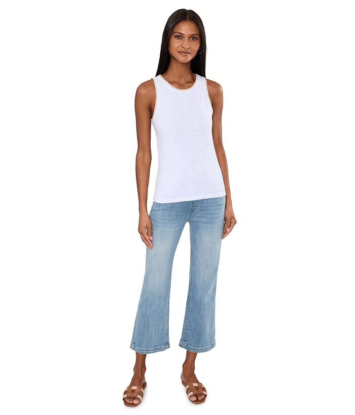 Liverpool Los Angeles Gia Glider Pull-On Mid-Rise Crop Flare Jeans with Tulip Back Slit 25.5in Inseam - Image 2