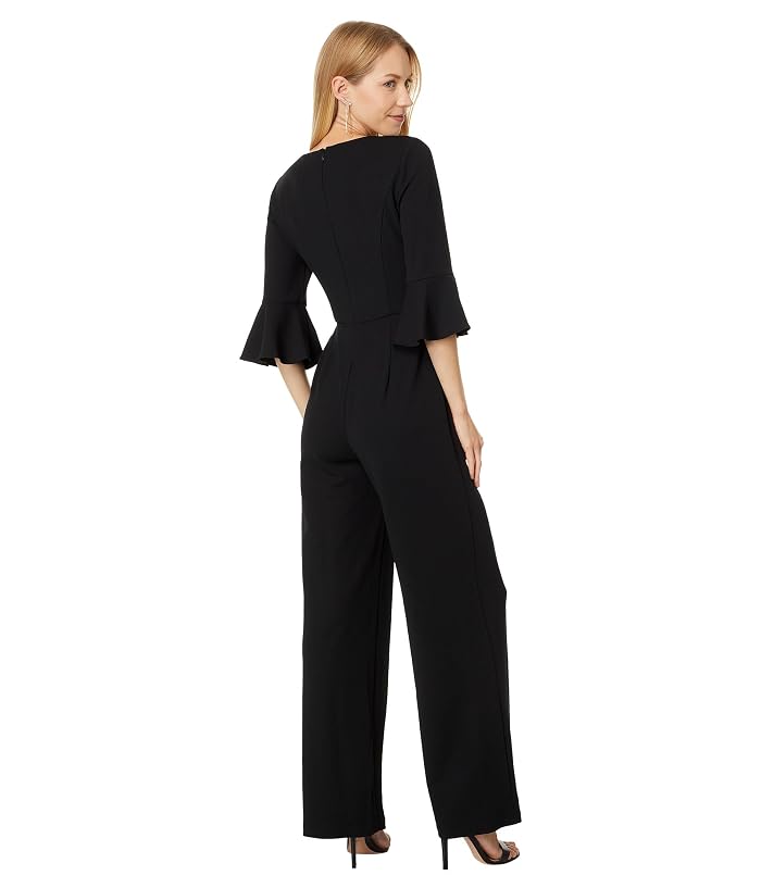 Adrianna Papell Knit Crepe Tie Front Jumpsuit - Image 2