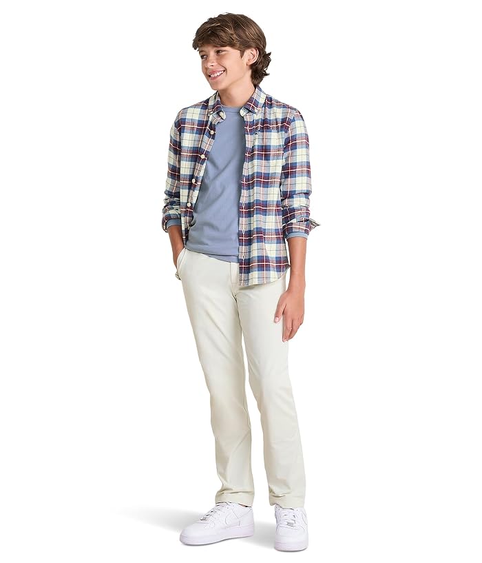 Vineyard Vines Kids Muskeget Plaid Flannel Shirt (Little Kid/Big Kid) - Image 3