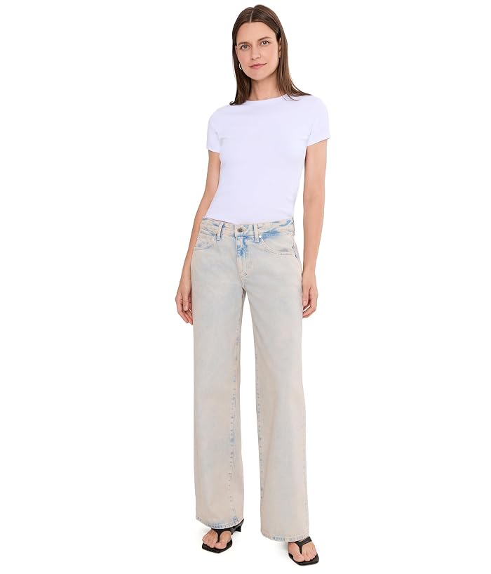 AG Jeans Adria Low Rise Baggy Wide Leg in Mojave Pink - Image 2