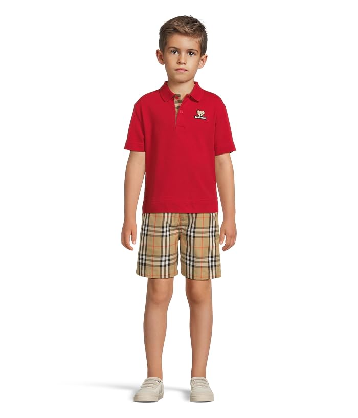 Burberry Kids Oscar Check Shorts (Big Kid) - Image 4