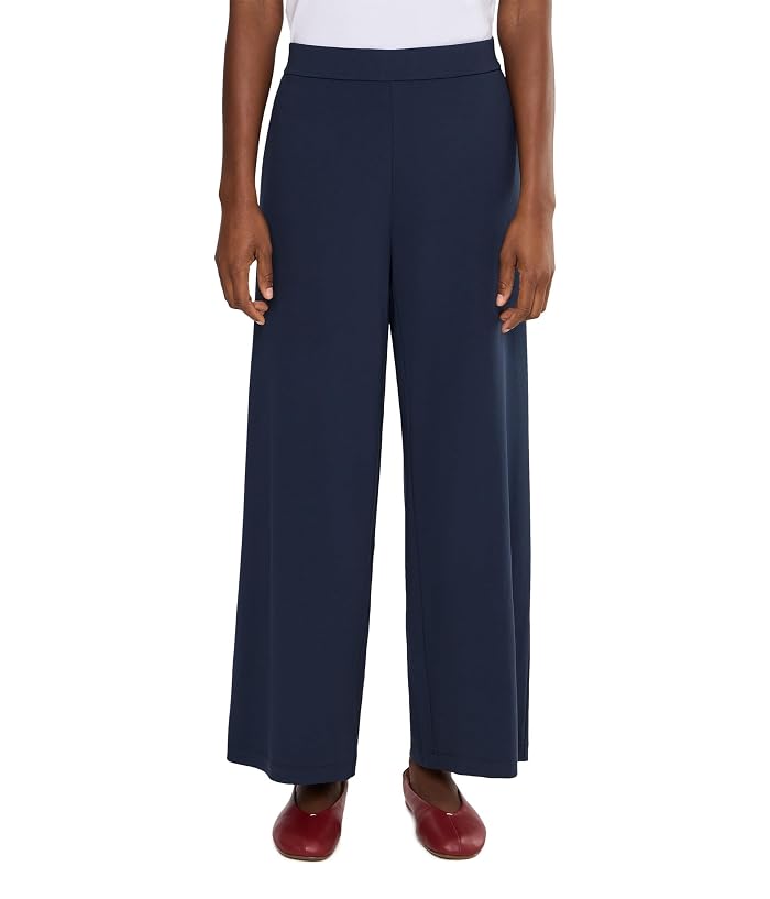 Eileen Fisher Extra Fine Ponte Wide Ankle Pants