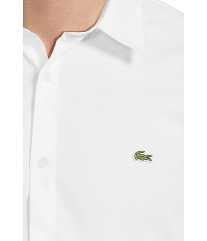Lacoste Slim Fit Stretch Cotton Poplin Shirt - Image 4