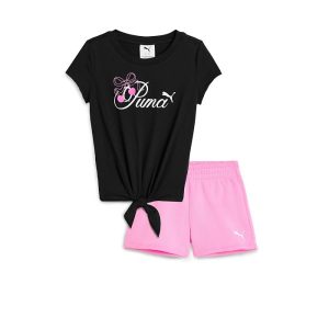 PUMA Kids T-Shirt & Fleece Shorts Set (Toddler)