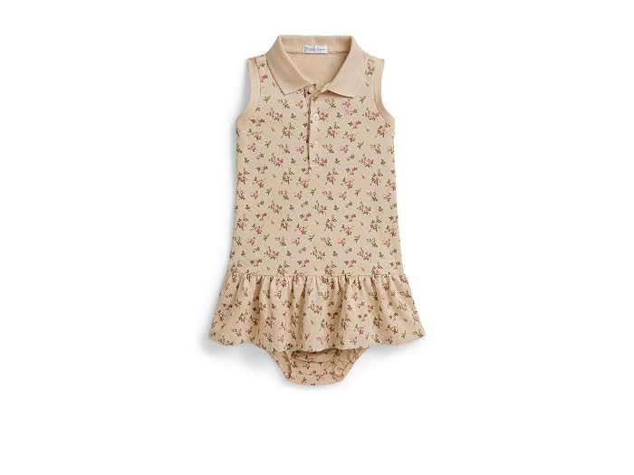 Polo Ralph Lauren Kids Floral Stretch Mesh Polo Dress & Bloomer (Infant) - Image 4