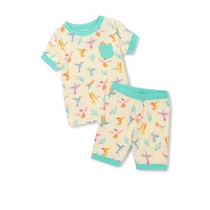 Hatley Kids Springtime Hummingbirds Bamboo Short Pajama Set (Toddler/Little Kid/Big Kid)