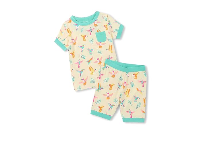 Hatley Kids Springtime Hummingbirds Bamboo Short Pajama Set (Toddler/Little Kid/Big Kid) - Image 4