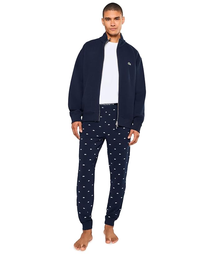 Lacoste Printed Cotton Pajama Bottoms - Image 2