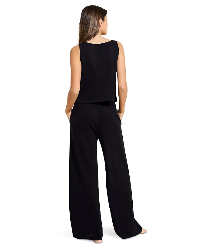 Eberjey Organic Linen Knit Boat Neck Crop Tank - Image 2