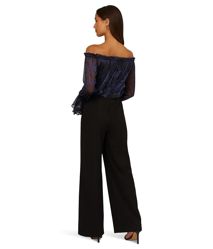 Adrianna Papell Crinkle Crepe Jumpsuit - Image 2