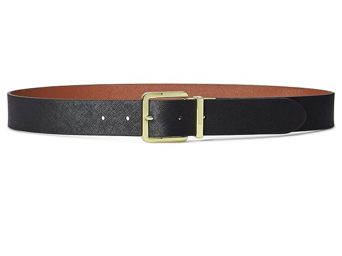 Lauren Ralph Lauren Reversible Crosshatch Leather Belt