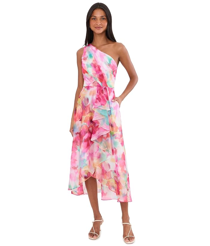 Adrianna Papell Printed High-Low Dress