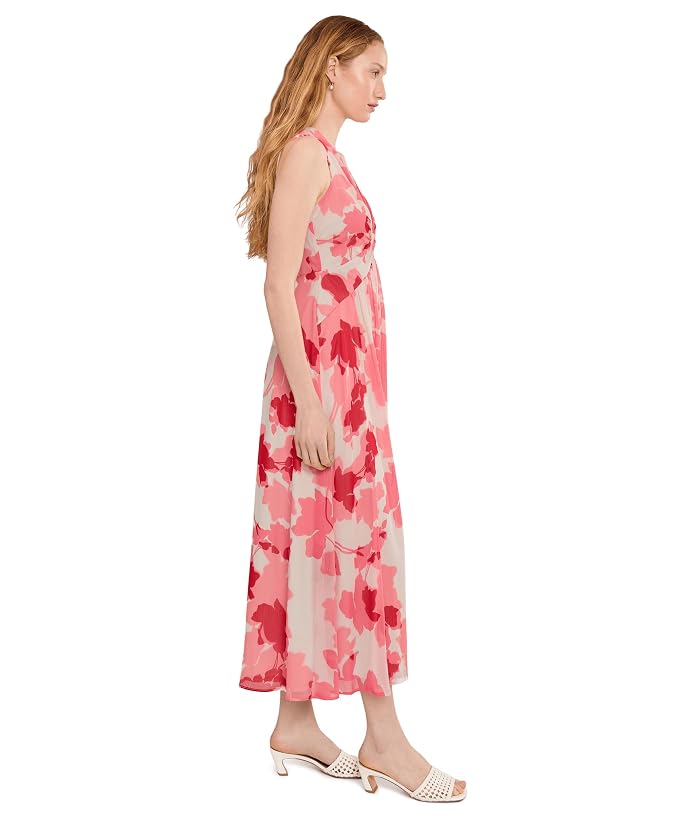 Calvin Klein Sleeveless Twist Front Floral Chiffon Midi - Image 3