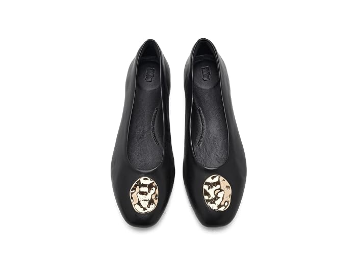 FitFlop Delicato Leather Adornment High Ballerinas - Image 2