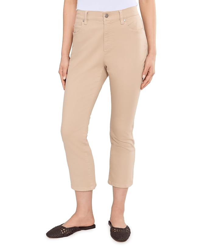 Eileen Fisher Petite Garment Dyed Cotton Stretch Denim Ankle Kick Jeans