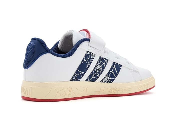 adidas Kids Marvel Grand Court Elastic Lace & Strap (Little Kid/Big Kid) - Image 3