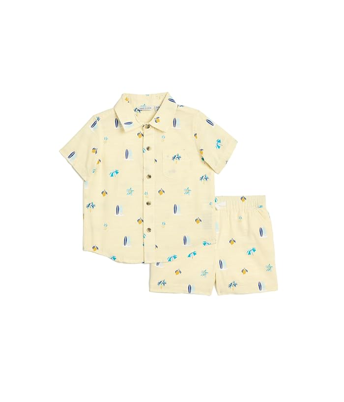 Janie and Jack Lemon Icon Cabana Set (Infant)